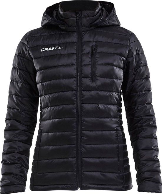 CRAFT Isolate Donsjas Met Kap Dames - Zwart - Maat M