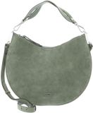 Coccinelle Leren schoudertas Sunup Handbag Suede Leather Greenery groene