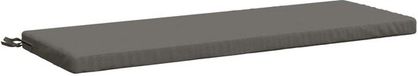 vidaXL Coussin de banc SOEST 100% Polyester Gris 100 x 40 x 5 cm