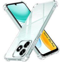 Phonillico® Schokbestendige Hoes voor Honor X5c Plus - Transparante Flexibele TPU Bescherming