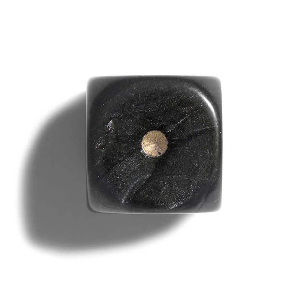 Philos parelmoer zwart dobbelstenen 12mm 36st