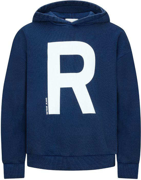 Retour Jeans Retour Sweater Jaron Kinderen Blauw Katoen/Polyester Maat 128