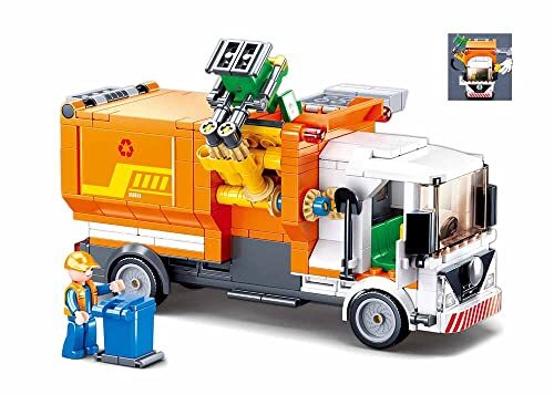 Sluban Klemmbausteine M38-B1066 Town Garbage Truck 326 stuks