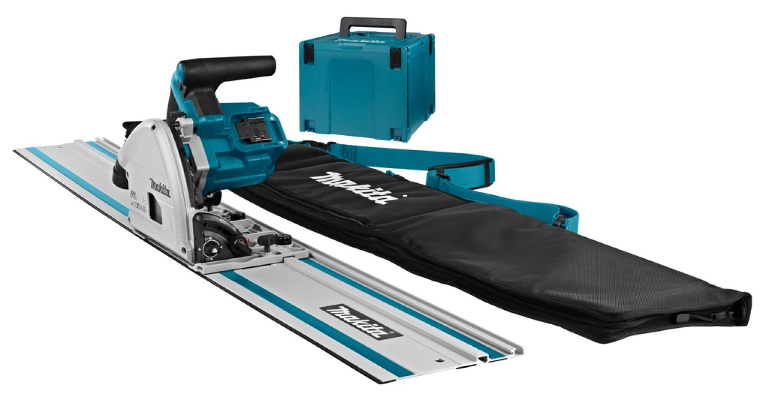 Makita DSP600ZJ2 Accu invalzaag LXT 2x18V - Geleiderail en tas - Zonder accu's en lader