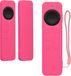 kwmobile Hoes geschikt voor Apple Siri Remote 3rd / 2nd Gen - Silicone anti-slip hoes voor afstandsbediening in poederroze