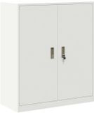 vidaXL Opbergkast Wit Staal 90 x 40 x 105 cm