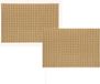 Merkloos G. Wurm Luxe Tafel placemats Louvre - 2x - goud - kunststof - 45 x 30 cm