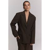 Alix the Label getailleerde blazer - bruin