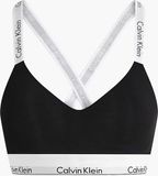 Calvin Klein dames Modern Cotton lightly lined bralette - zwart