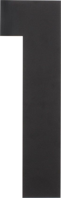 Intersteel Huisnummer 1 XL 30 cm RVS Mat Zwart