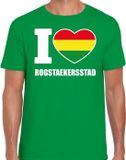 Bellatio Decorations Carnaval t-shirt I love Rogstaekersstad voor heren - groen - Weert - Carnavalshirt / verkleedkleding L