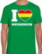 Bellatio Decorations Carnaval t-shirt I love Rogstaekersstad voor heren - groen - Weert - Carnavalshirt / verkleedkleding L