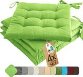etérea Himmlische Qualität etérea Basic Zitkussen Stoelkussen - Seat Cushion 4 Stuk - 40x40 cm - Appelgroen