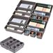 LETTERASHQP Organisateur de tiroir de cuisine, système d'organisateur de tiroir de 16 pièces avec boîte de rangement en 3 tailles, boîte de rangement pour cuisine, maison, bureau et maison (gris)