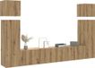 Maison Exclusive - Ensemble de meubles TV 8 pièces à fixation murale en bois composite chêne Artisan