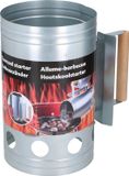 Merkloos Barbecuestarter - Houten Handvat - Brikettenstarter - 27 cm
