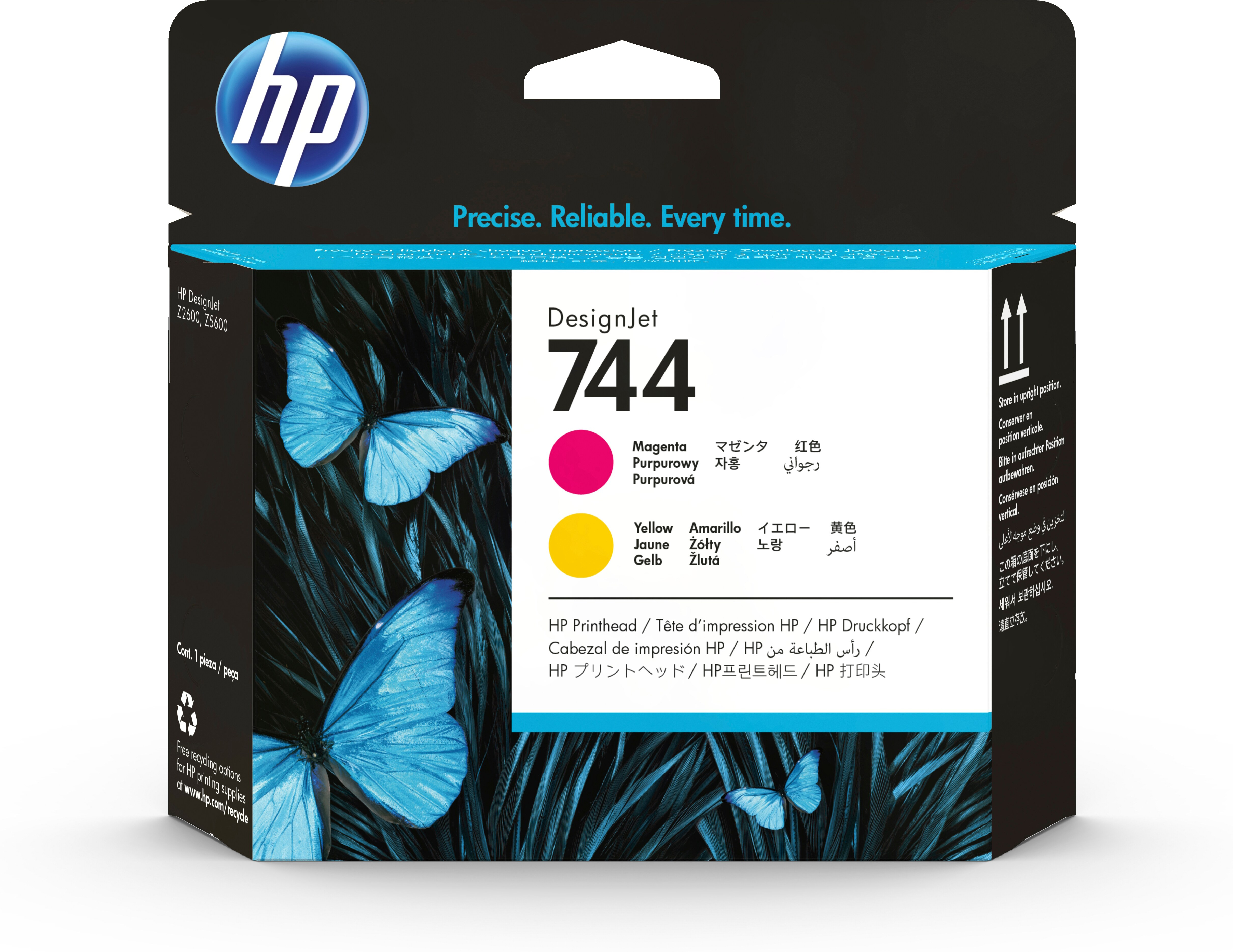 HP 744 magenta/gele DesignJet printkop