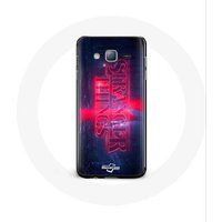 Maniacase Hoesje voor Samsung Galaxy J7 Stranger Things Transparant Logo Seizoen 4 Trailer 2022