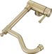 Sans marque Robinet de cuisine pliable style vintage finition or brossé