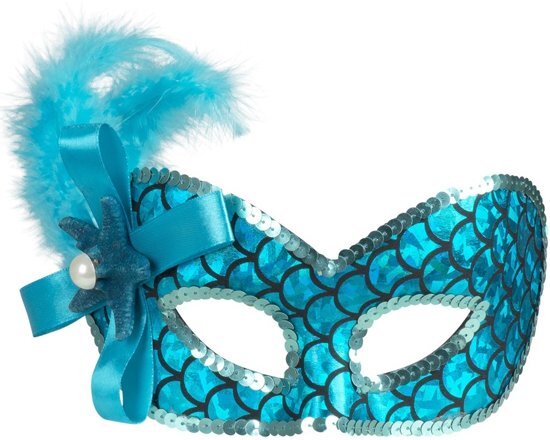 Boland Oogmasker Zeemeermin Dames Blauw One Size