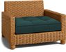 Amazinggirl Coussin Meubles de jardin - Coussin d'assise 60x60 cm Dossier Rotin Vert