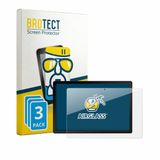 BROTECT Screenprotector 3 Stuks voor Mutsay MTSKB10L-BJ 10" Beschermglas transparant