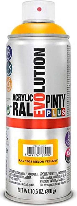 Sprayverf Pintyplus Evolution RAL 1028 400 ml Melon Yellow