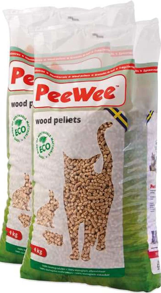 PeeWee kattenbakvulling 2x 9kg zakken