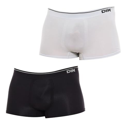 DIM Boxershorts Heren - 2 Stuks - Zwart/Hemelsgrijs - Maat L
