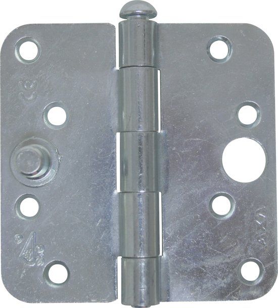 Axa Ongelagerd Veiligheidsscharnier met Ronde Hoeken - 89 x 89 mm