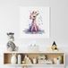 Girafe Coloré Poster / Affiche Carrée Enfants - 50x50 cm