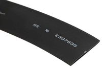RS PRO Warmtekrimpkous, polyolefine, zwart, Ø 19 mm, krimpverhouding 2:1, lengte 5 m, rol van 5 meter