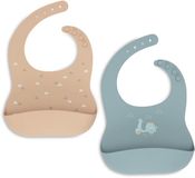 Jollein Slabbetje Baby - Silicone - On The Go - Set van 2