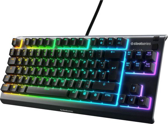 SteelSeries Apex 3 TKL Gaming toetsenbord RGB - Compacte eSports vormfactor - Duits QWERTZ