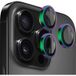 Blueo Film de protection pour caméra arrière Metal Frame pour Apple iPhone 14 Pro Max / 14 Pro, Verre trempé, Multicolore