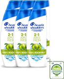 Head & Shoulders 6 x Shampooing 2-en-1 Pomme Fraîche - 300 ml