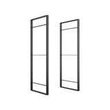 Set Zwart Staal Plankframes Set van 2 - 83 x 35 cm