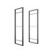 Set Zwart Staal Plankframes Set van 2 - 83 x 35 cm