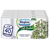 Regina Soft Bamboe Toiletpapier, 40 Rollen, 3-Laags, 160 Vellen, FSC-Gecertificeerd