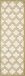 Safavieh Tapijtloper Salis 69 x 213 cm Ivoorkleurig