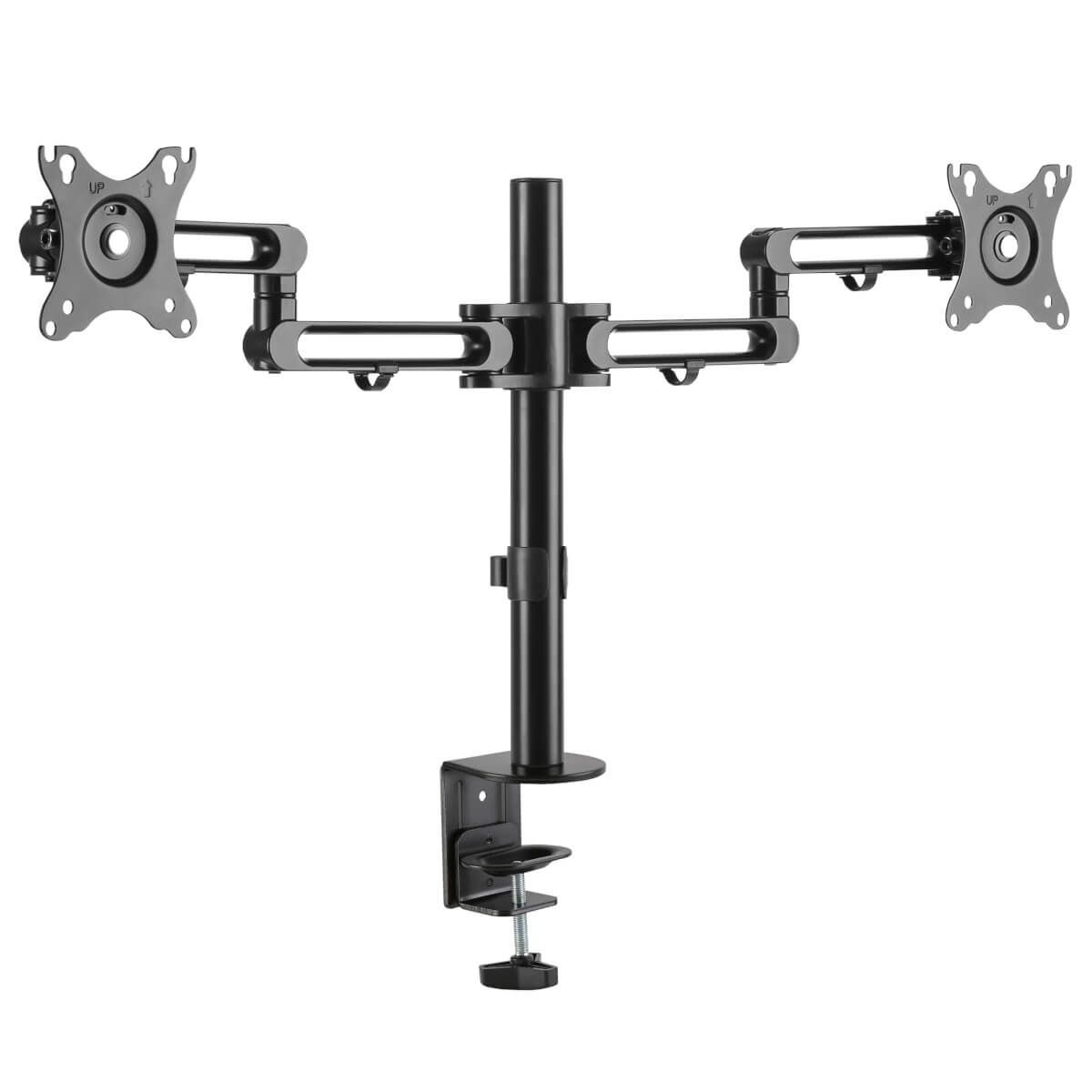 Tripp Lite DDR1327SDFC-1 - Dual Monitor Desk Mount - 13-27" Screens - Black