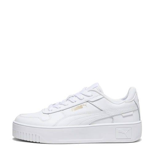 Puma Carina Street Leather Sneakers - White/Gold
