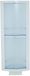 MSV Badkamerkast, blauw, 23 x 59 x 12 cm, gehard glas/staal, geborsteld roestvrij staal