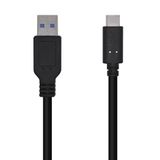 USB-kabel, USB 3.1 Gen 2 type C stekker naar stekker, 10 Gbit/s, 3 A, zwart, 0,5 m