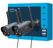 Merkloos Beveiligingscamera - Buiten - WiFi - 2K - 2,4 GHz - Set van 2