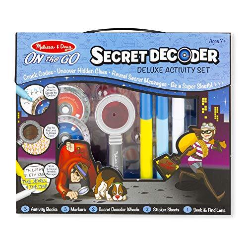 MELISSA & DOUG Secret Decoder Deluxe Activity Kit | Activity Pad | Travel | 7+ | Gift for Boy of Girl