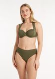 Ten Cate Beach Ten Cate multiway bikini top deep olive voor Dames | Maat 70C