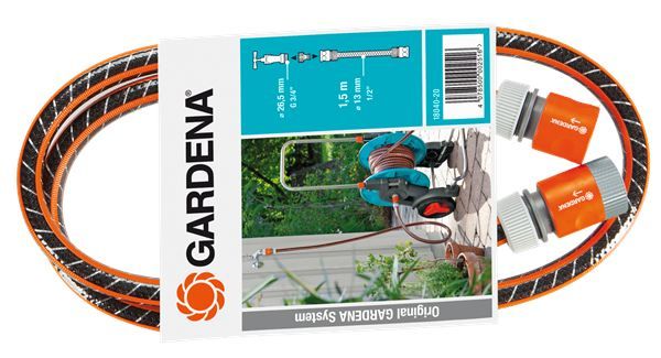 Gardena 18040-20 Tuinslang - 1.5 m - Zwart/Oranje