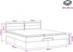 vidaXL Ottoman Bed with Mattress and Headboard Black 160 x 200 cm Fabric