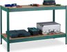 Relaxdays Werktafel - 2 etages - Verstelbaar - Tot 300 kg per etage - 91 x 141 x 61 cm - Staal